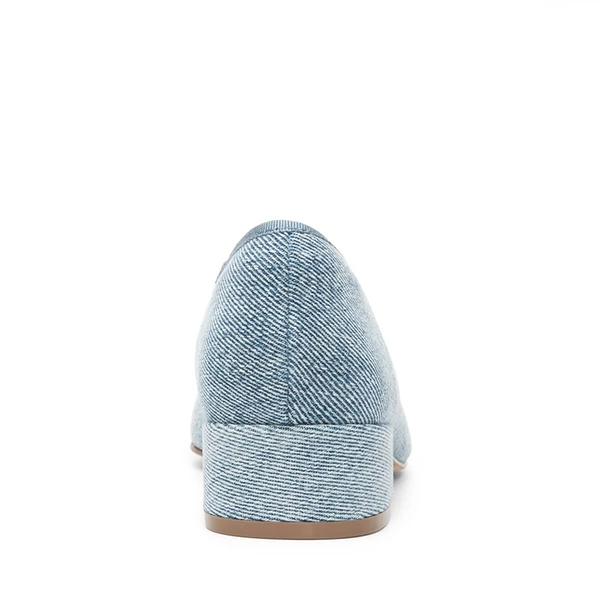 Bow Ballet Pumps DENIM BLUE BLACK 7 Bow Ballet Pumps DENIM BLUE BLACK - Image 5