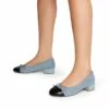 Bow Ballet Pumps DENIM BLUE BLACK -DREAM PAIRS Sales 0626 DENIM20BLUE7
