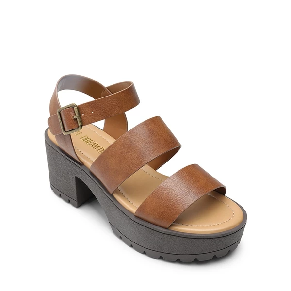 Platform Chunky Fisherman Sandals BROWN 7 Platform Chunky Fisherman Sandals BROWN - Image 5