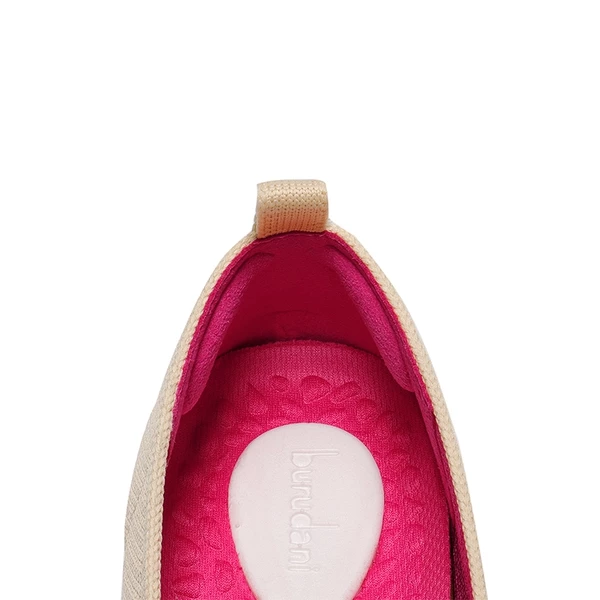 Square Toe Cushioned Knit Flats APRICOT-HOT PINK 5 Square Toe Cushioned Knit Flats APRICOT-HOT PINK - Image 3