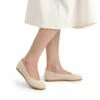 Square Toe Cushioned Knit Flats APRICOT-HOT PINK