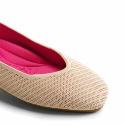 Square Toe Cushioned Knit Flats APRICOT-HOT PINK 17 Square Toe Cushioned Knit Flats APRICOT-HOT PINK -DREAM PAIRS Sales 0628 APRICOT HOTPINK4