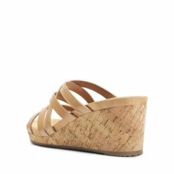 Velvety Layer Strappy Wedge Sandals NUDE -DREAM PAIRS Sales 0629 NUDE3