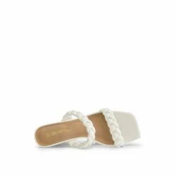 Braided Straps Square Toe Wedge Sandals WHITE -DREAM PAIRS Sales 0629 WHITE 4