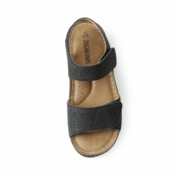 Lightweight Hook-and-loop Straps Sandals BLACK