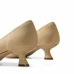 Comfortable Kitten Heels With Bow BEIGE 13 Comfortable Kitten Heels With Bow BEIGE -DREAM PAIRS Sales 0633 BEIGE 6