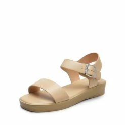 Single Strap Flatform Sandals NUDE