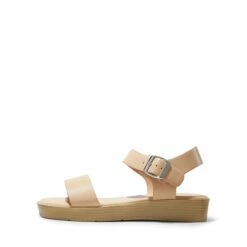Single Strap Flatform Sandals NUDE -DREAM PAIRS Sales 0635 NUDE2