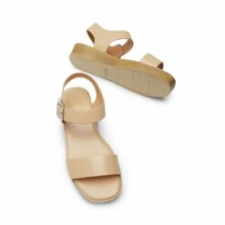 Single Strap Flatform Sandals NUDE -DREAM PAIRS Sales 0635 NUDE4