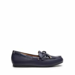 Arch Support Bowknot Loafers NAVY