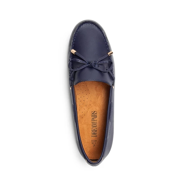 Arch Support Bowknot Loafers NAVY 5 Arch Support Bowknot Loafers NAVY - Image 3