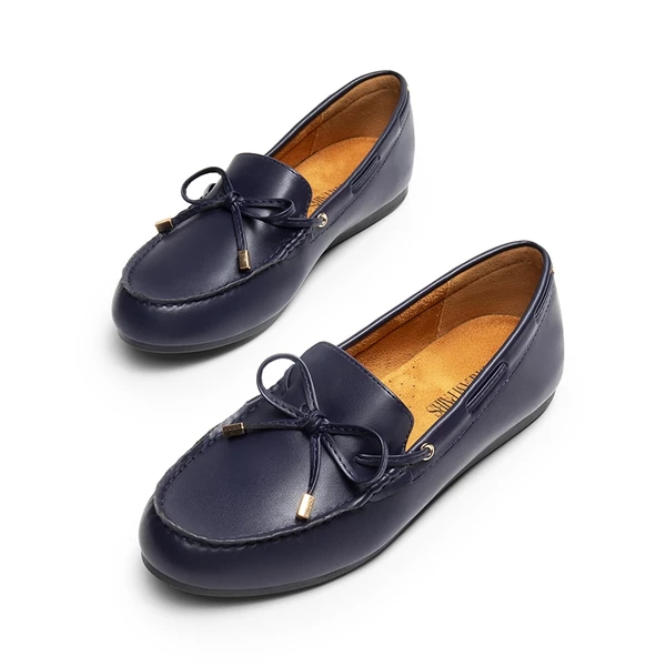 Arch Support Bowknot Loafers NAVY 4 Arch Support Bowknot Loafers NAVY - Image 2