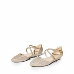 V-shaped Cutout Low Wedge Flats GOLD-GLITTER 13 V-shaped Cutout Low Wedge Flats GOLD-GLITTER -DREAM PAIRS Sales 0643 GOLD GLITTER 5