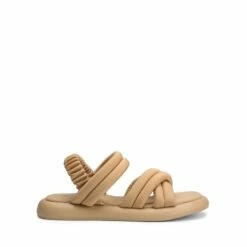 [Wonder Cloud] Artemis Strappy Cross Strap Flat Sandals NUDE -DREAM PAIRS Sales 0647 nude3