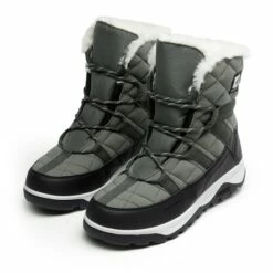 Rubber Faux Fur Lined Waterproof Snow Boots GREY -DREAM PAIRS Sales 0649 grey202