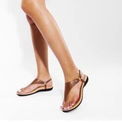 Arch Support Flat Thong Sandals BROWN 16 Arch Support Flat Thong Sandals BROWN -DREAM PAIRS Sales 0651 BROWN6