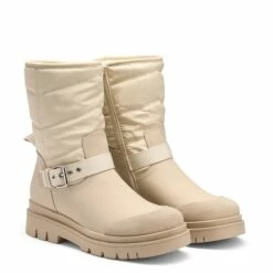Non-Slip Mid-Calf Waterproof Snow Boots NUDE -DREAM PAIRS Sales 0654 NUDE 3