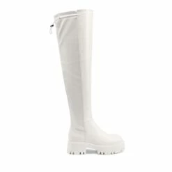 Lug Sole Over The Knee Boots WHITE-PU -DREAM PAIRS Sales 0654 WHITE PU 2