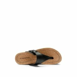Arch Support Platform Thong Sandals BLACK -DREAM PAIRS Sales 0701 BLACK 3