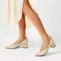 Comfy Chunky Heel Knit Pumps APRICOT 12 Comfy Chunky Heel Knit Pumps APRICOT -DREAM PAIRS Sales 0704 APRICOT 6