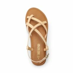 Strappy Thong Flat Sandals NUDE -DREAM PAIRS Sales 0706 IMG 00072187 1