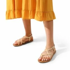 Strappy Thong Flat Sandals NUDE -DREAM PAIRS Sales 0706 NUDE7