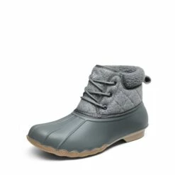 Waterproof Sherpa Snow Boots GREY -DREAM PAIRS Sales 0706 goods 01