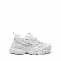 JAXON Platform Lace Up Fashion Sneakers WHITE -DREAM PAIRS Sales 0708 WHITE2
