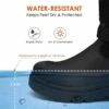 Waterproof Fur Lining Mid Calf Snow Boots BLACK -DREAM PAIRS Sales 0710 BLACK204
