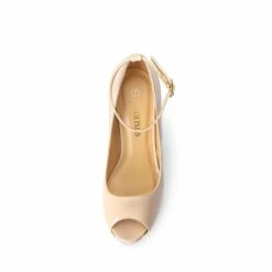 High Heel Platform Dress Pumps NUDE PAT -DREAM PAIRS Sales 0710 Nude Pat 05