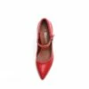 Mary Jane High Chunky Pumps RED -DREAM PAIRS Sales 0710 RED 3