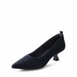 Low Kitten Heel Knit Pumps NAVY 15 Low Kitten Heel Knit Pumps NAVY -DREAM PAIRS Sales 0711 NAVY202