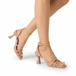 Non-Slip Square Toe Strappy Sandals NUDE -DREAM PAIRS Sales 0712 NUDE6
