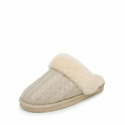 Winter Knitted House Slippers BEIGE -DREAM PAIRS Sales 0716 DREAM PAIRS Women COZY 06 BEIGE 1