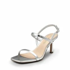 Ankle Strap Square-Toe Strappy Sandals SILVER -DREAM PAIRS Sales 0717 SILVER1