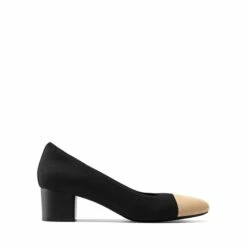 Block Heel Almond Pumps BLACK -DREAM PAIRS Sales 0724 BLACK204