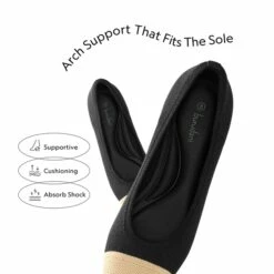 Block Heel Almond Pumps BLACK