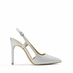 High Stiletto Pointed Toe Slingback Pumps SILVER-GLITTER 12 High Stiletto Pointed Toe Slingback Pumps SILVER-GLITTER -DREAM PAIRS Sales 0724 SILVER GLITTER 2