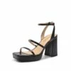 Strappy Chunky Platform Heel Sandals BLACK 1 Strappy Chunky Platform Heel Sandals BLACK -DREAM PAIRS Sales 0725 BLACK 1