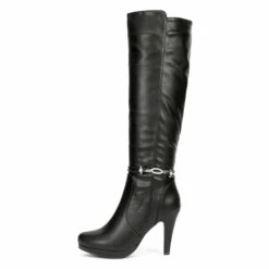 High Heel Knee High Boots BLACK PU 10 High Heel Knee High Boots BLACK PU -DREAM PAIRS Sales 0725 MILANN BLACK 20PU 2