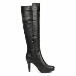 High Heel Knee High Boots BLACK PU 11 High Heel Knee High Boots BLACK PU -DREAM PAIRS Sales 0725 MILANN BLACK 20PU 3