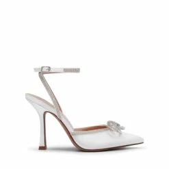 Destiny Stiletto Rhinestone Strap Pumps WHITE -DREAM PAIRS Sales 0728 WHITE1