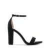 Chunky High Heel Sandals BLACK SUEDE -DREAM PAIRS Sales 0729 Black Suede 02