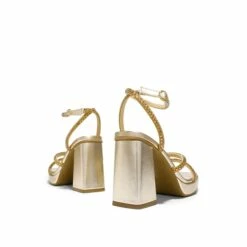 Strappy Chunky Heel Platform Rhinestone Sandals GOLD -DREAM PAIRS Sales 0732 GOLD 3