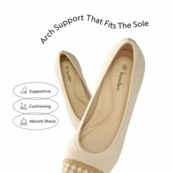 Stylish Block Heel Pumps APRICOT -DREAM PAIRS Sales 0733 BEIGE204