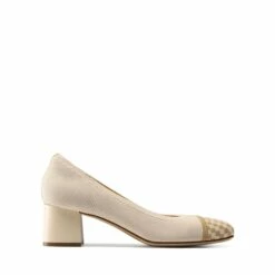 Stylish Block Heel Pumps APRICOT -DREAM PAIRS Sales 0733 BEIGE205