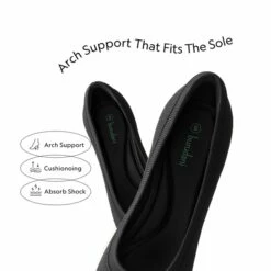 Knitted Pointed-Toe Kitten Heels BLACK 14 Knitted Pointed-Toe Kitten Heels BLACK -DREAM PAIRS Sales 0736 BLACK 3