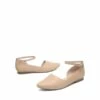 Ankle-Strap Pointed Toe D'Orsay Flats NUDE -DREAM PAIRS Sales 0739 nude pu 4