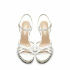 Espadrille Strappy Wedge Sandals WHITE-PU -DREAM PAIRS Sales 0742 WHITE PU 3