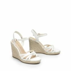 Espadrille Strappy Wedge Sandals WHITE-PU -DREAM PAIRS Sales 0742 WHITE PU 4